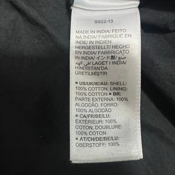 The Drop Dress with Pockets Womens XS Black Cotton One Shoulder Tiered Cut Out - Picture 7 of 7